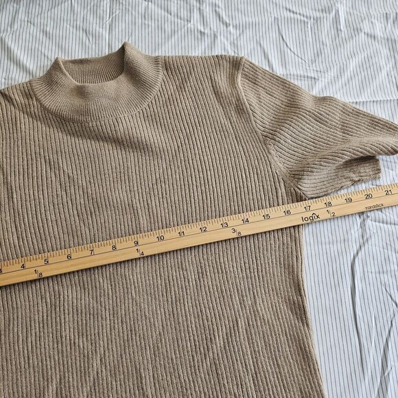 Vintage Women’s ESPRIT L/G Wool Blend Short Sleeve Turtleneck Sweater L EUC - Picture 5 of 6